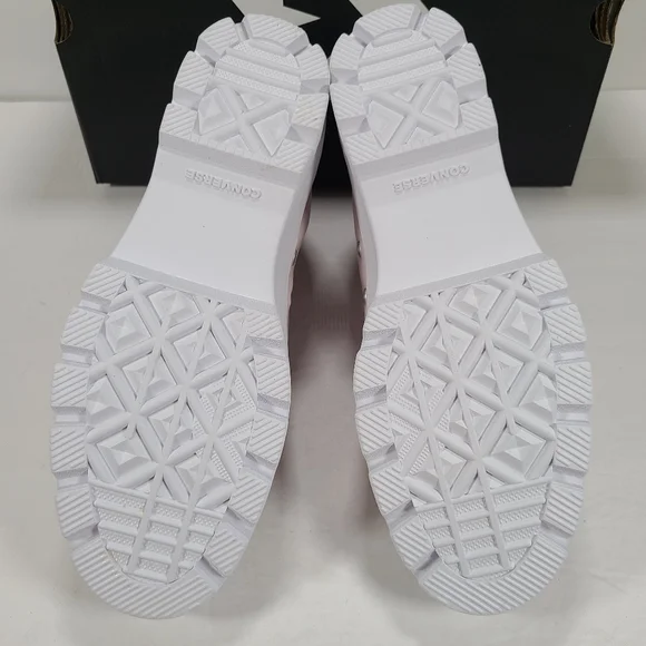 Converse CTAS Lugged Hi Barely Rose White Chunky High Top Sneaker Women Size 9.5 - Picture 10 of 12